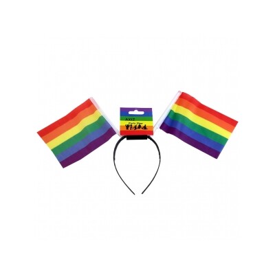Headband w- Rainbow Flags Pk 1