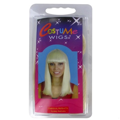 Party Wig - Cleo Shoulder Length & Fringe (Blonde) Pk1 