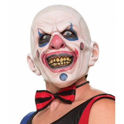 Halloween Twisted Clown Full Head Mask (Pk 1)