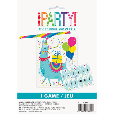 Llama Birthday Party Blindfold Game Pk 1