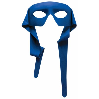 Adult Super Hero Blue Eye Mask Pk 1
