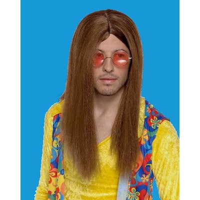 Party Wig - Hippie Guy (Brown) Pk1 