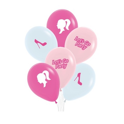 Pick A Bunch Pretty In Pink 30cm Latex Balloons (Pk 6)
