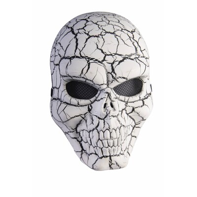 Cracked Skull Halloween Face Mask Pk 1