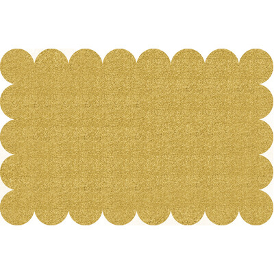 Gold Glitter Scallop Edge Placemats 43x28cm (Pk 8)