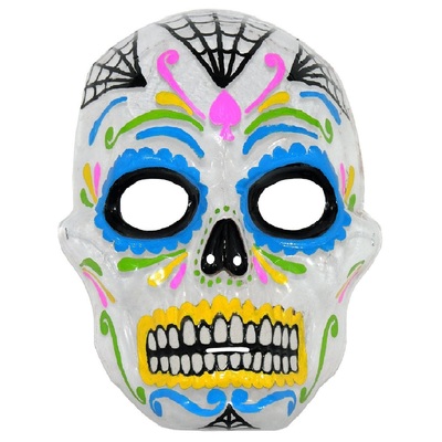 Transparent Day of the Dead Face Mask