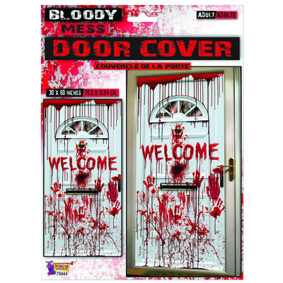 Halloween Bloody Mess Door Cover Decoration (76.2cm x 152.4cm) Pk 1