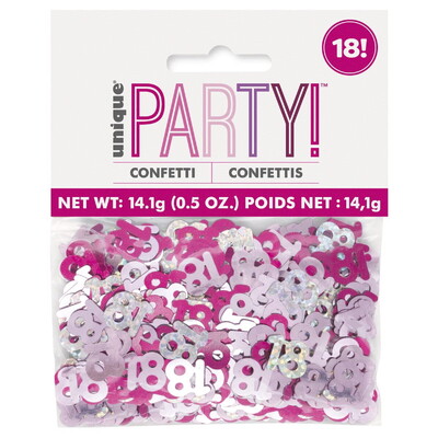 Pink & Silver Glitz 18 Confetti Scatters 14g