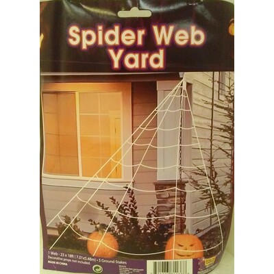 Halloween Large Spider Web Decoration Pk 1