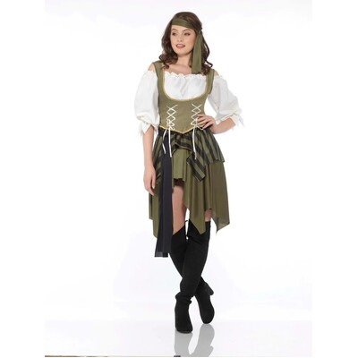 Adult Swashbuckler Girl Pirate Costume Womens X Large 20-22