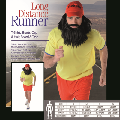 Adult Long Distance Runner Costume (Large, 107-112cm) Pk 1