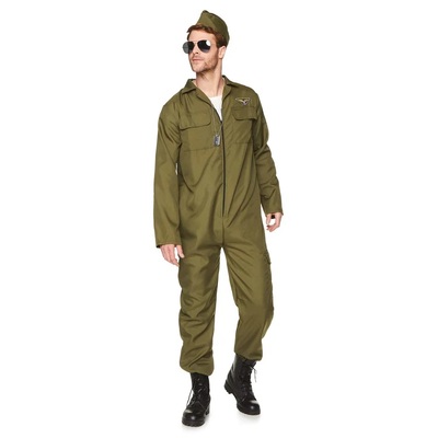 Adult Fighter Pilot Costume (Large, 107-112cm)