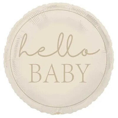 Hello Baby Neutrals Foil Balloon 435cm 