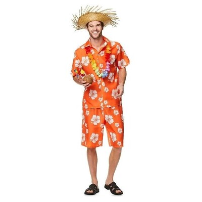 Adult Hawaiian Luau Guy Costume Mens Medium