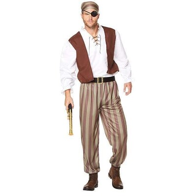 Adult Shipwrecked Pirate Costume Mens Medium