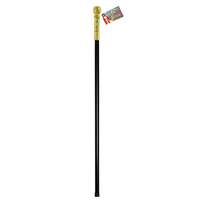 Royal Sceptre Walking Cane Gold & Black Costume Accessory 107cm