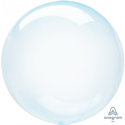 Crystal Clearz Blue 18in. Plastic Balloon Pk 1