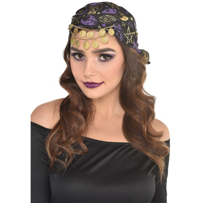 Halloween Costume Fortune Teller Headwrap (Pk 1)