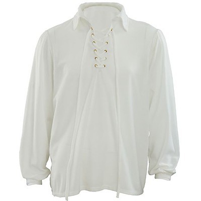 Pirate Male Ivory / White Costume Shirt (One Size) Pk 1