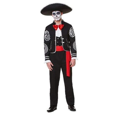 Adult Day of the Dead Senor Halloween Costume Mens X Large