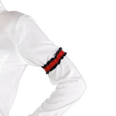 1920's Black & Red Arm Bands / Garters (1 Pair)