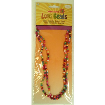 1960's Hippie Festival Love Beads Necklace Pk 1