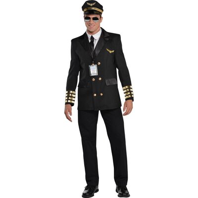 Adult Captain Wingman Pilot Costume (Large)