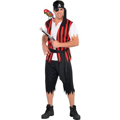 Adult Ahoy Matey Pirate Costume (Standard Size)