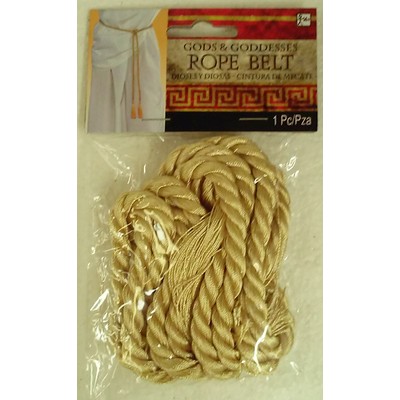 Gold Rope Belt with Tassels Pk 1