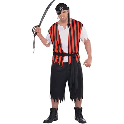 Adult Ahoy Matey Pirate Costume (Plus Size)