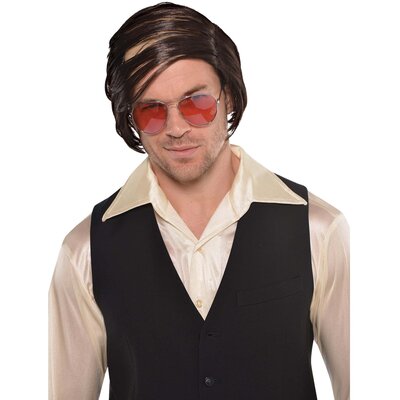 Dark Brown Comb Over Wig Pk 1