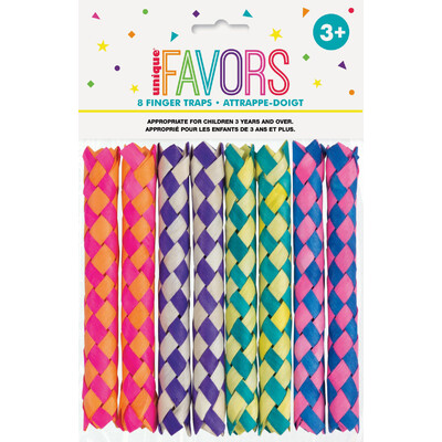 Finger Traps Party Favours (Pk 8)