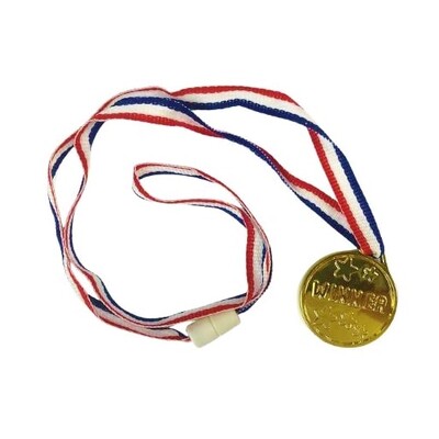 Winner Gold Medal Party Favours Pk 5