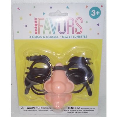 Party Favours - Glasses with Noses Pk 4
