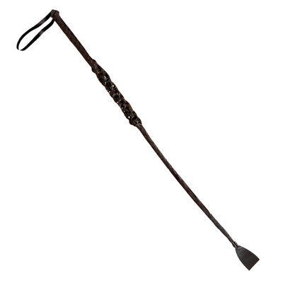 Jockey Horse Riding Crop Leather Look 60cm