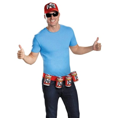 Adult Simpsons Duffman Costume Accessory Kit (One Size)