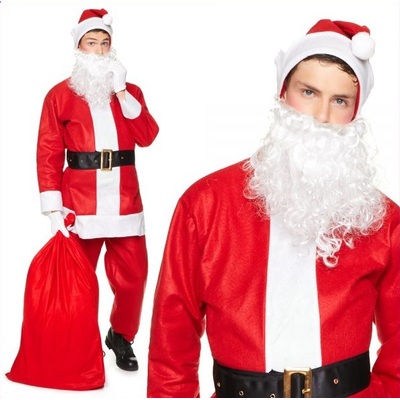 Adult Santa Suit Christmas Costume (Large, 42-44in)