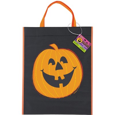 Halloween Pumpkin Party Gift Tote Plastic Bag Pk 1