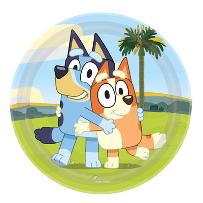Bluey Paper Lunch Plates 9in 23cm Pk 8 NPC