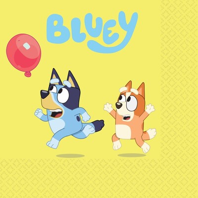 Bluey & Family Paper Lunch Napkins 2 Ply Pk 16