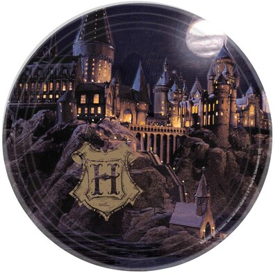 Harry Potter Hogwarts 9in Paper Plates Pk 8 NPC