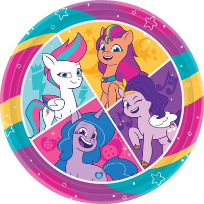 My Little Pony 9in Paper Plates Pk 8 NPC