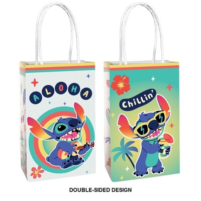 Lilo & Stitch Kraft Paper Loot Bags with Handles Pk 8