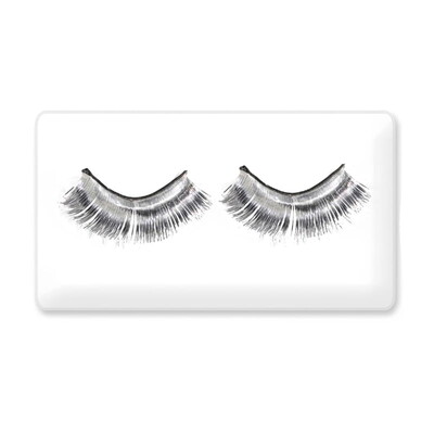 Silver Tinsel Self Adhesive Eyelashes 1 Pair