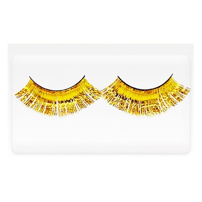 Gold Tinsel Self Adhesive Eyelashes 1 Pair