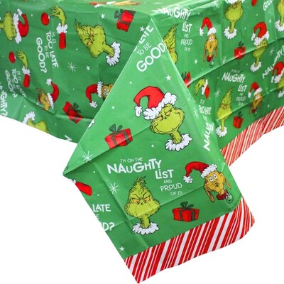 Christmas The Grinch Paper Table Cover 137x274cm