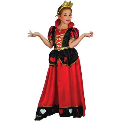 Child Queen Of Hearts Deluxe Costume 8-10 Yrs 