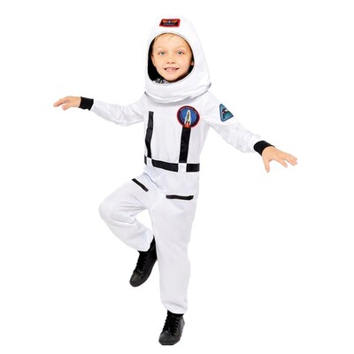 Child Astronaut Costume with Jumpsuit & Helmet | Kids Space Suit | Age 10-12 Years