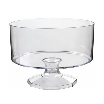 Reusable Clear Plastic Trifle Dessert Lolly Bowl 18cm