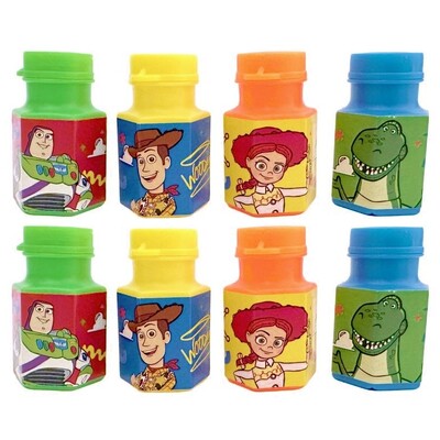 Toy Story Mini Bubble Bottles 8 Pack 18ml | Party Favours